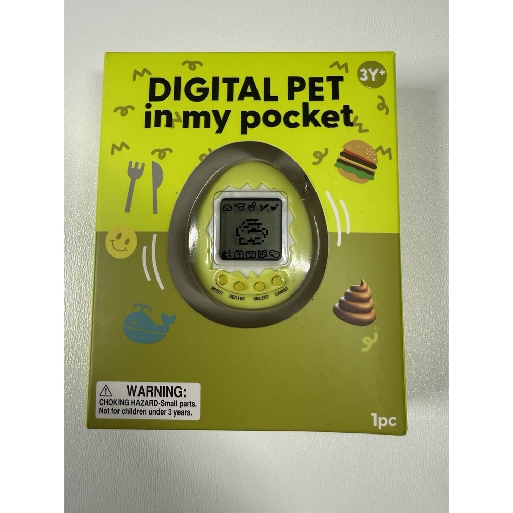 J'adore Digital Pet In My Pocket Toy Lemon Yellow Egg Bunny Version 85169